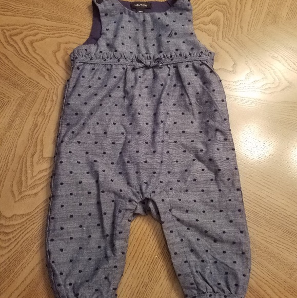 🚫SOLD🚫 Nautica Sleeveless Blue jean  Onesie - Picture 3 of 6
